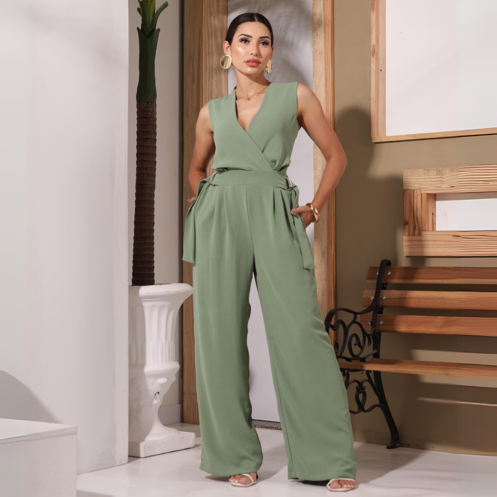 Macacão Estampado Para Casamento De Dia MacacÃ£o Flare Estampado