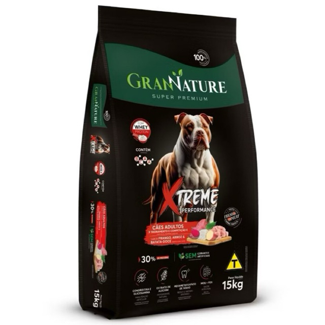 RAÇÃO XTREME GRAN NATURE ADULTO 15KG COM 30% SE PROTEÍNA