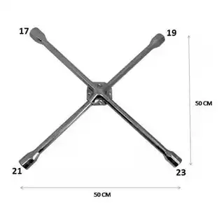 Chave De Roda Cruz Aço Profissional 50cm - Reforçada em Oferta na Shopee
