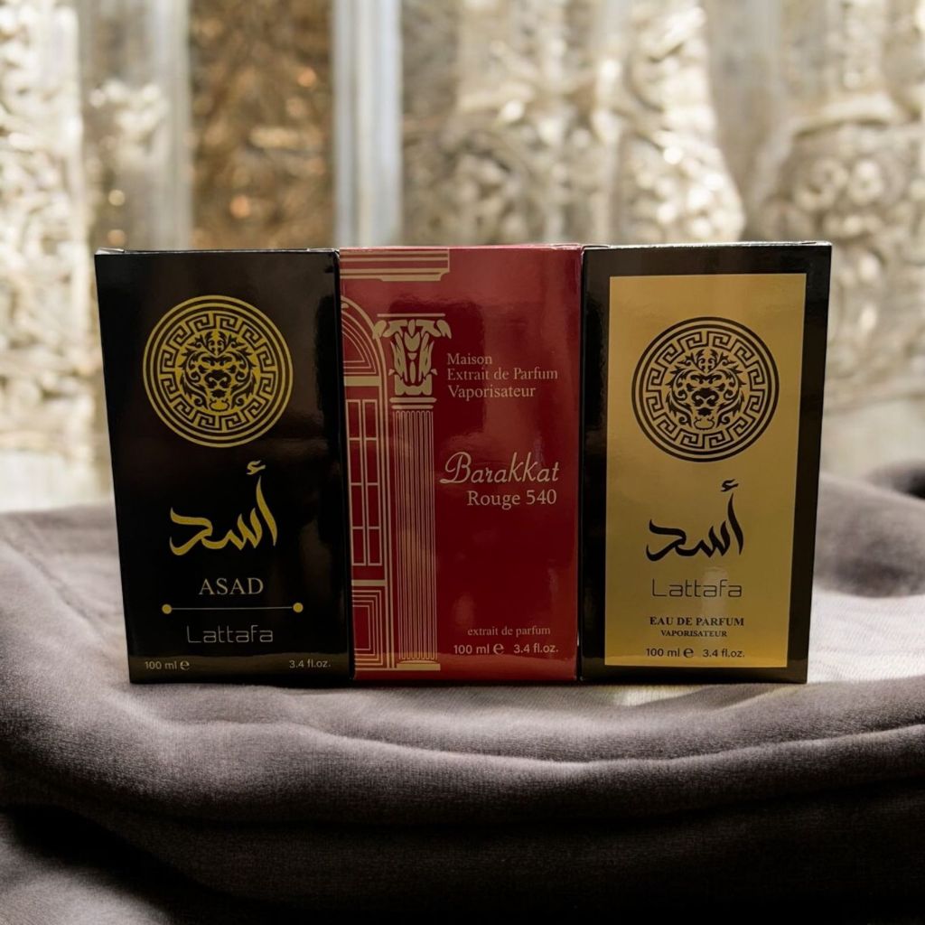 Kit 3 perfumes masculino árabe asad lattafa 100ml cada | Shopee Brasil