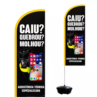 Wind Banner Completo 2,10m Assistência Técnica