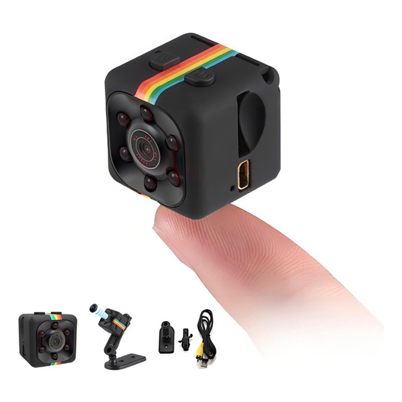 Mini Micro Câmera Filmadora Espiã Noturna Sq11 Full Hd 1080p | Shopee ...