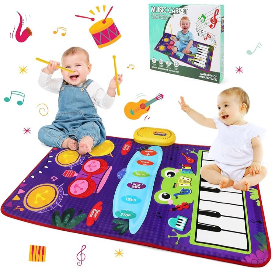 PIANO TAPETE MUSICAL 62CM Infantil Com Som Para Criança