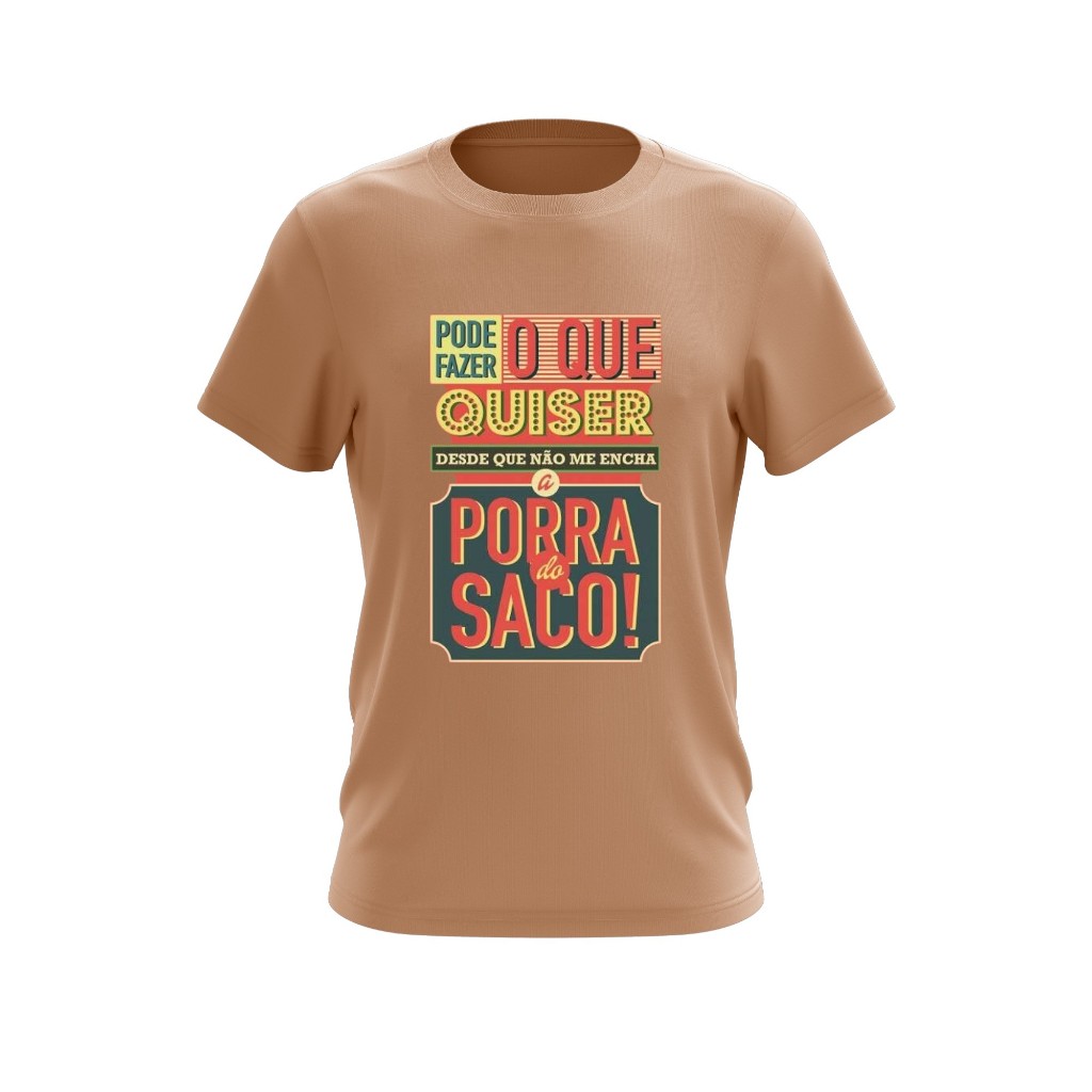 Camiseta estampada frase engradaçada camisa com estampa nao enche a ...