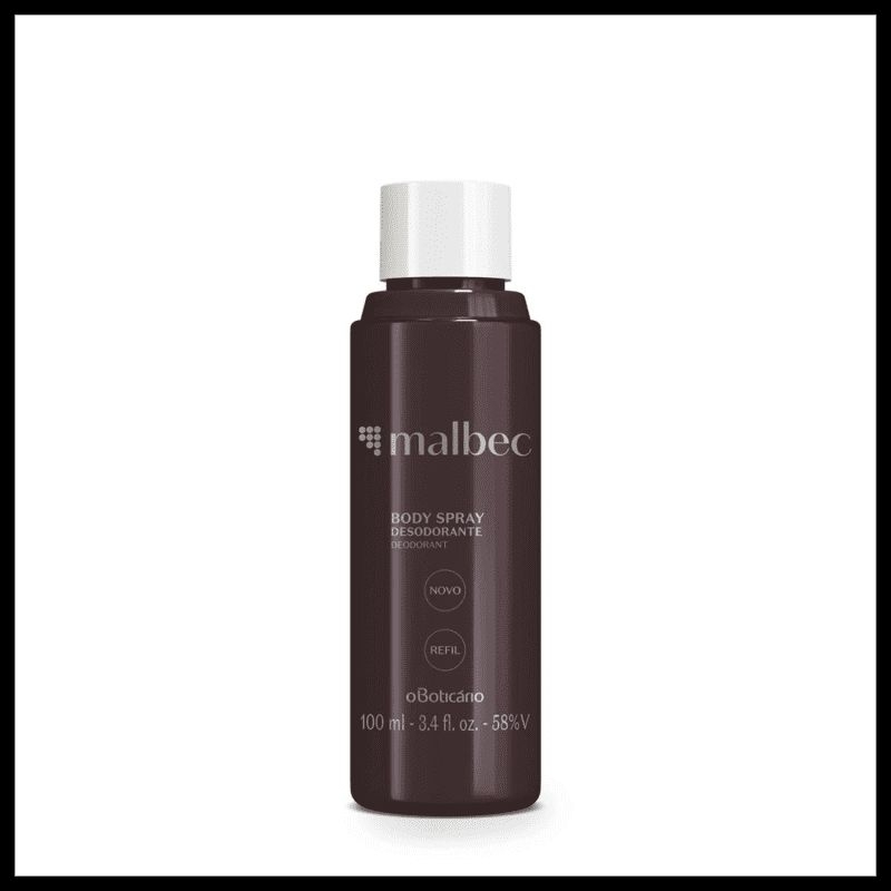 Refil Desodorante Body Spray Malbec 100ml

