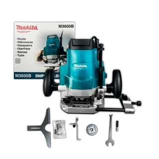 Tupia de Coluna Makita 1.650W 12mm para Corte de Madeira Metais para Marceneiros Original M3600B
