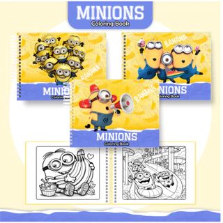 Livro de Colorir Minnions 50 Folhas 180G Caderno de Desenho Pintura Coloring Book em Oferta na Shopee