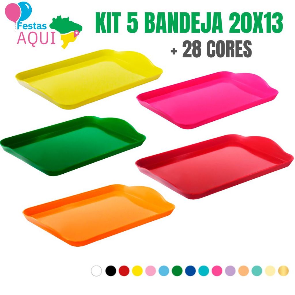  Vieta プレート20.5cm 5枚セット Kit 5 Bandeja pra festa 20x13 | Shopee Brasil