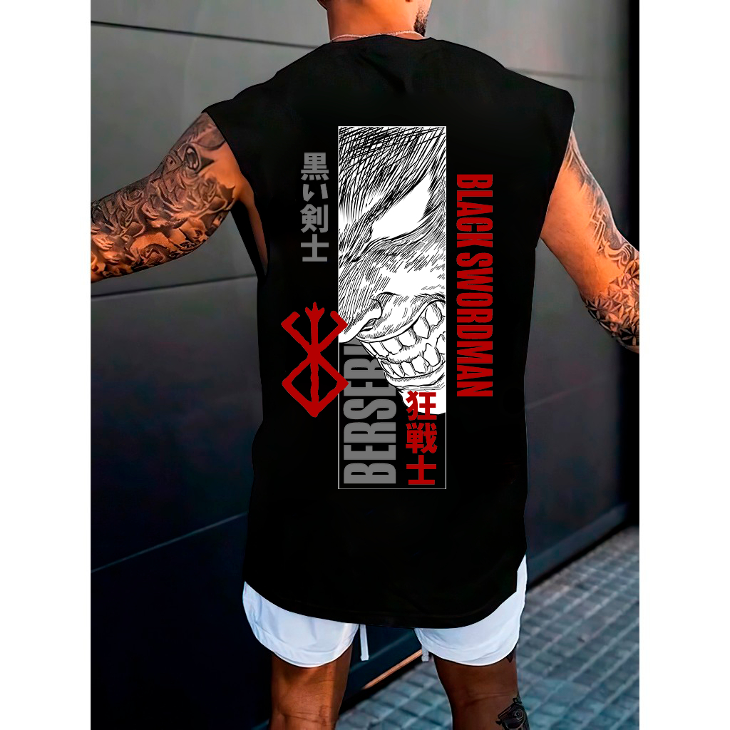 Camiseta Regata Anime Berserk Mangá Japonês