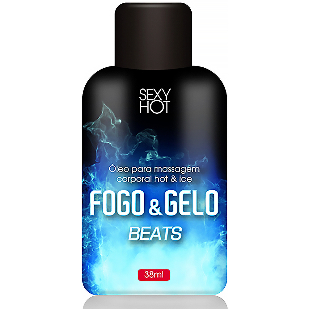 Fogo e Gelo Beats Gel Beijável Exitante Óleo Massagem Esquenta Esfria