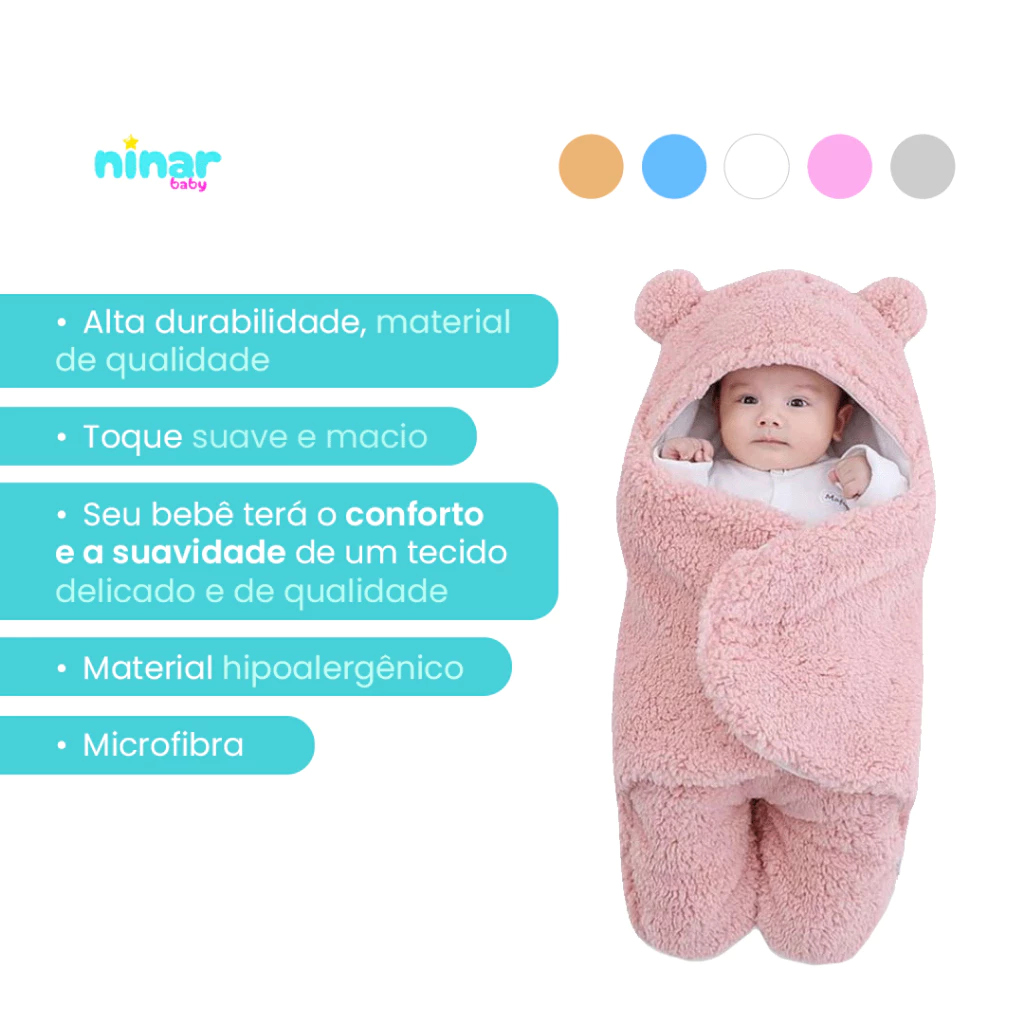 Saco de dormir bebê ursinha - imagem 3