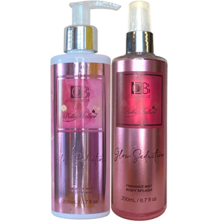 KIT GLOW SEDUCTION CBB COSMÉTICOS HIDRATANTE CORPORAL E BODY SPLASH