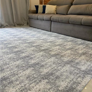 Tapete 3,00 M x 2,00 M Manchado Para Sala Quarto Escritório Com Antiderrapante Estampado