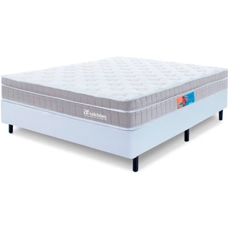 Cama Box Casal Colchão Molas Ensacadas Espuma Nasa Viscoelástica Ortopédico D33 Pillow BF Colchões