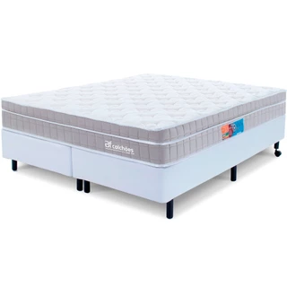 Cama Box Queen Colchão Molas Ensacadas Espuma Nasa Viscoelástica Ortopédico D33 Pillow BF Colchões