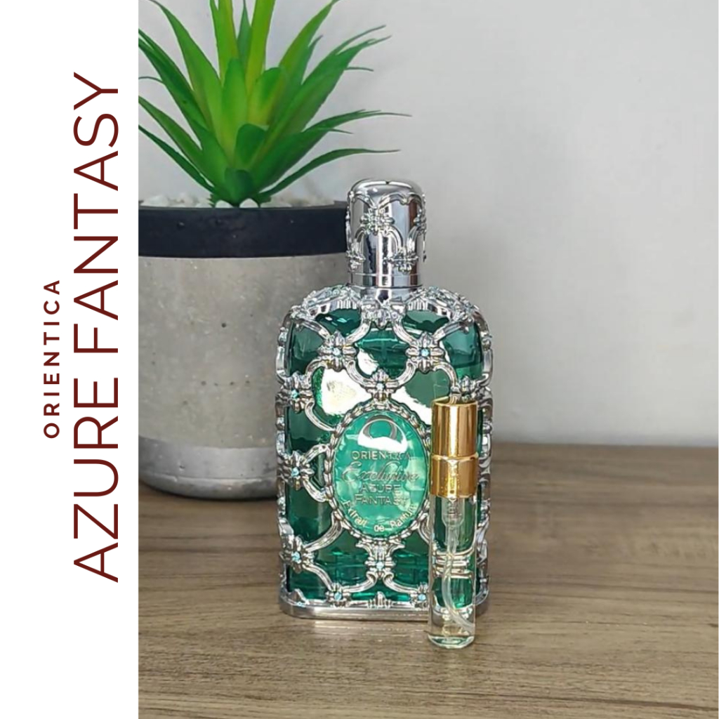 Azure Fantasy Exclusif Perfume Árabe Unissex 02/05/10 ml | Shopee Brasil