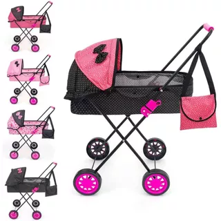 Carrinho de Boneca Menina Bebê Alive Reborn Luxo 79cm