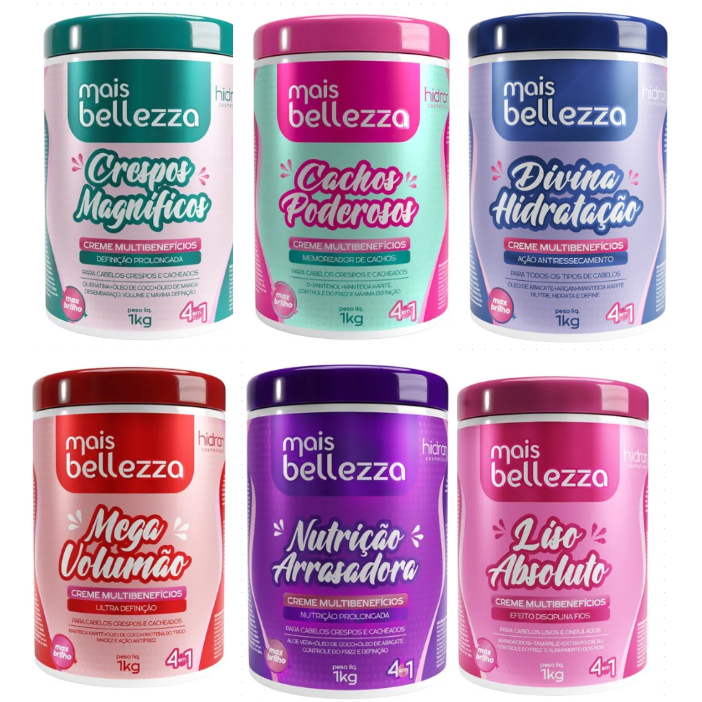 Creme Multibeneficios 4 em 1 Mais Bellezza 1kg Hidran | Shopee Brasil