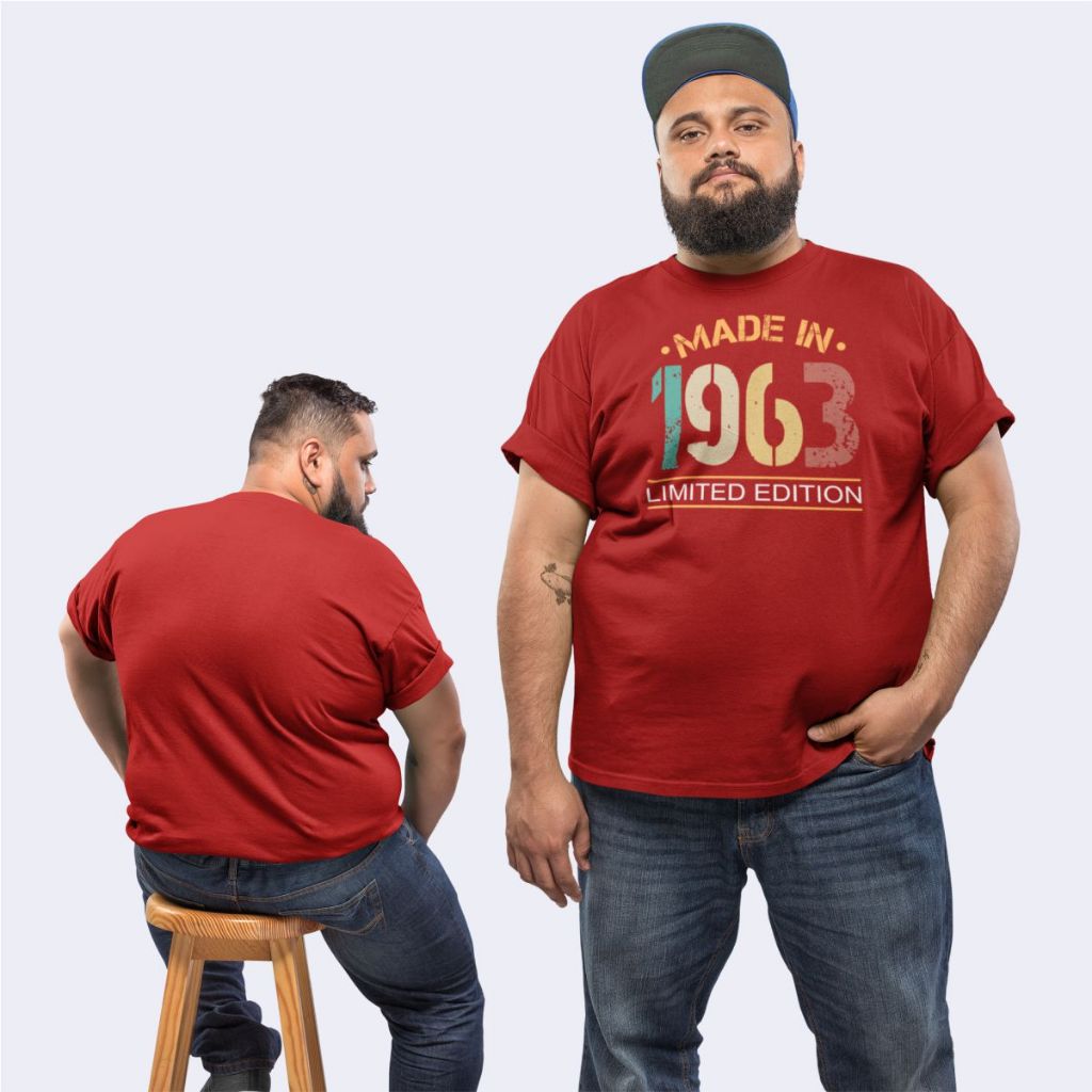 Camiseta Plus Size Anos 60 Camisa Tamanho Grande Vintage Ano 1963