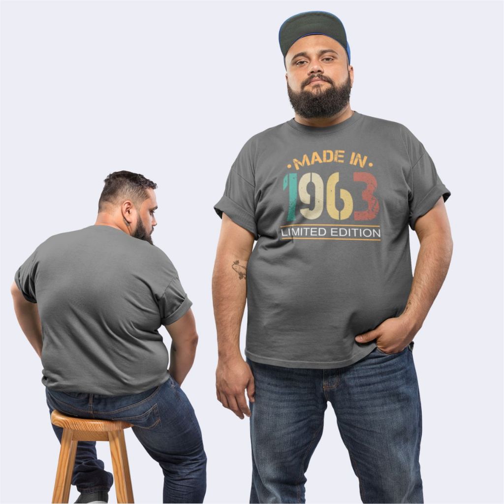 Camiseta Plus Size Anos 60 Camisa Tamanho Grande Vintage Ano 1963