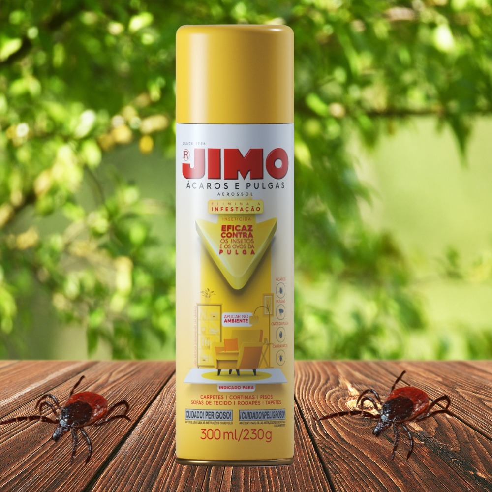 Jimo Ácaros E Pulgas Aerossol - 300ml | Shopee Brasil