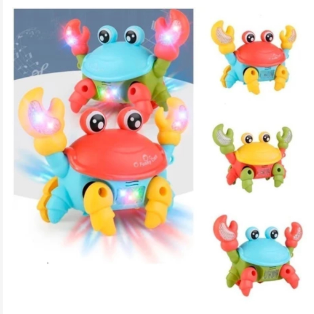 Caranguejo Fujão Que Anda Para Os Lados Musical Brinquedo Infantil  Interativo Com Som E Luzes | Shopee Brasil