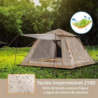 Barraca Camping Automatica Impermeavel 1500mm 3-4 Pessoas 200*200*140cm em Oferta na Shopee