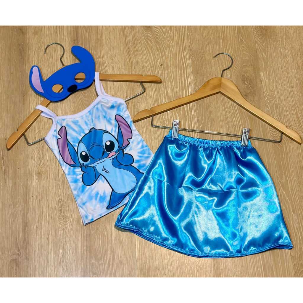 Fantasia Infantil Feminina Stitch Carnaval | Shopee Brasil