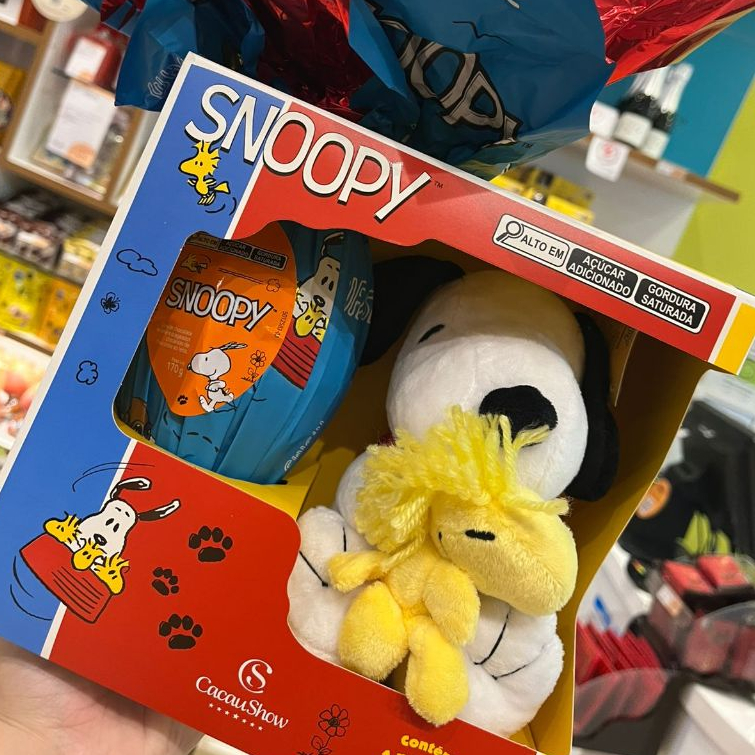 Ovo de Páscoa ao Leite Mochila Snoopy 170g
