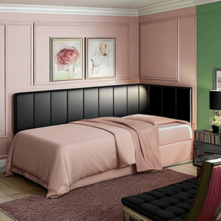 Kit 8 Placas Cabeceira Modular Estofada 60x20cm para Cama Queen Size Quarto