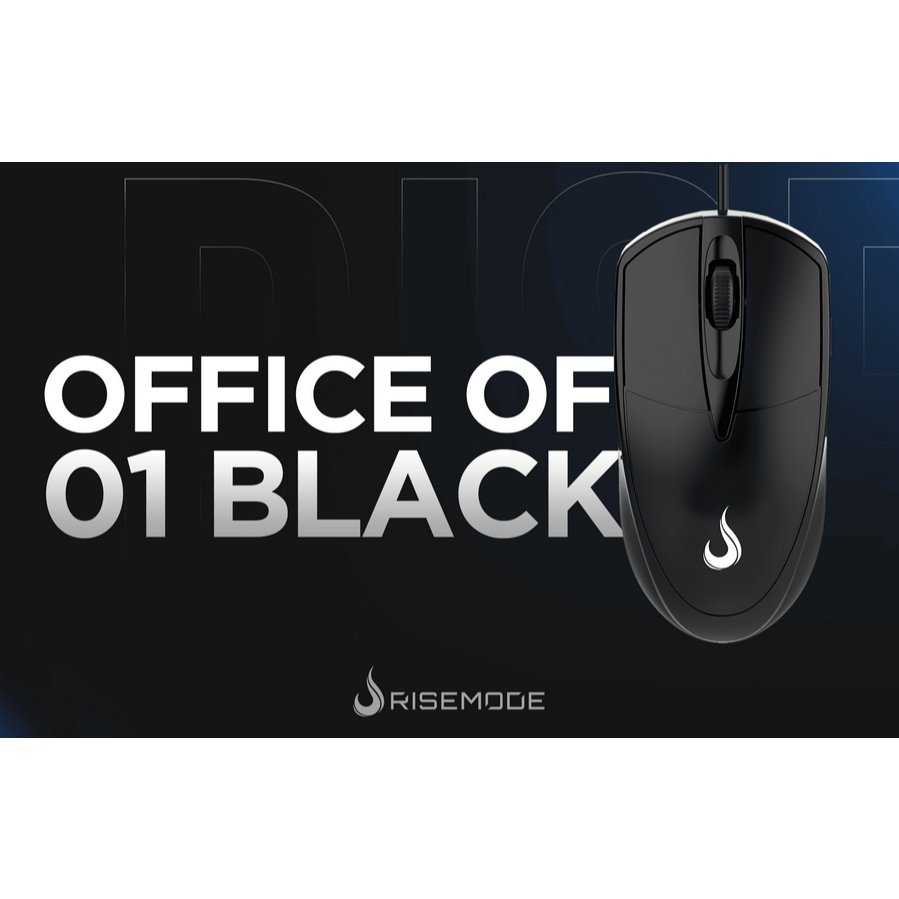 Mouse Rise Mode OF 01 USB, 3200 DPI, Preto | Shopee Brasil