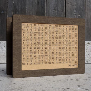 Cofre Desafio 10 Mil Mdf Guardar Dinheiro Porta Moedas Caixa De Dinheiro Guardar Dinheiro em Oferta na Shopee