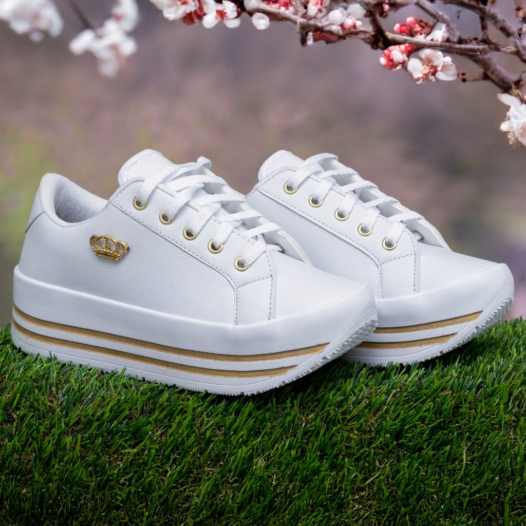 Tênis Sola Alta Tenis Plataforma Feminino Barato Sola Alta Tenis