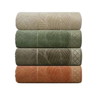 Kit 4 Toalhas de Banho Nativa Appel Felpuda Alta absorção Toque Suave Macia 100% Algodão 420g/m²