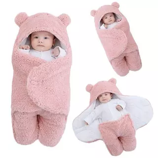 Saco de Dormir para Bebe Fleece e Sherpa com Velcro Muito Corfortável
