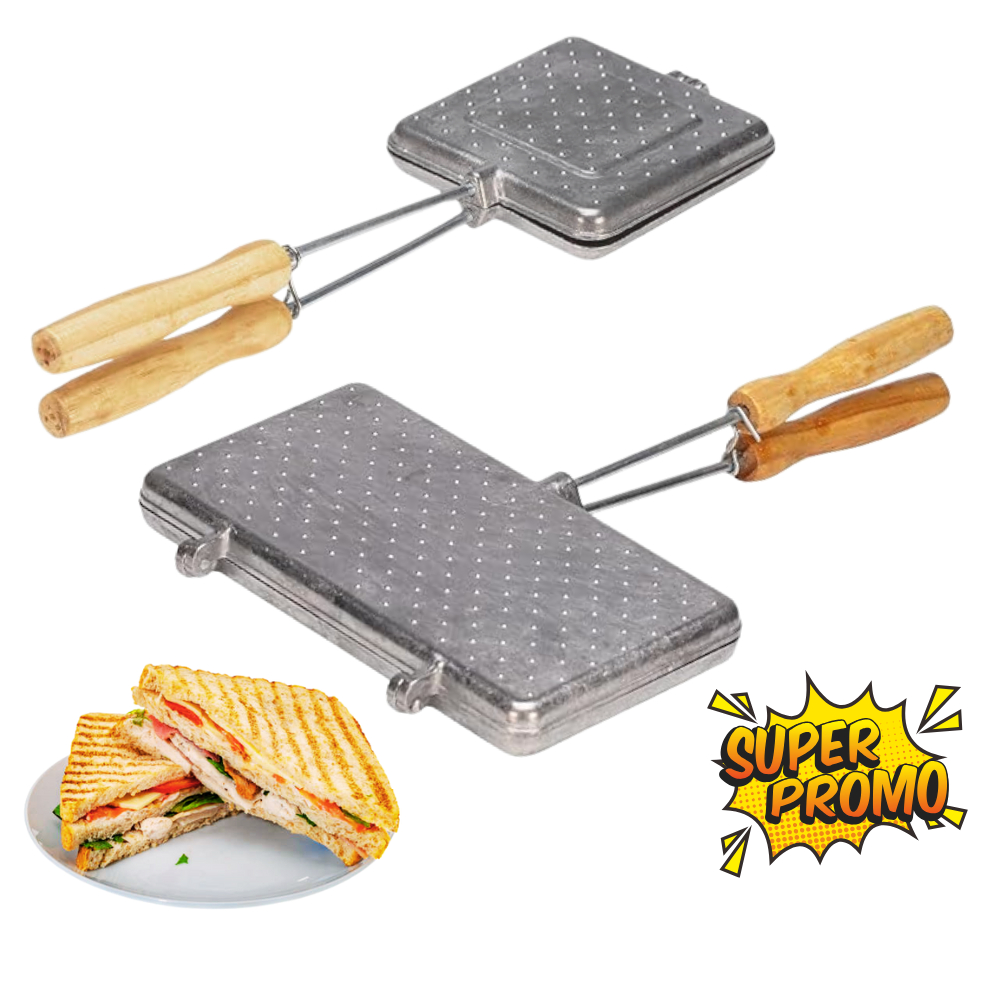 Tostex Sanduicheira Alumínio Simples Duplo Manual Misto Quen