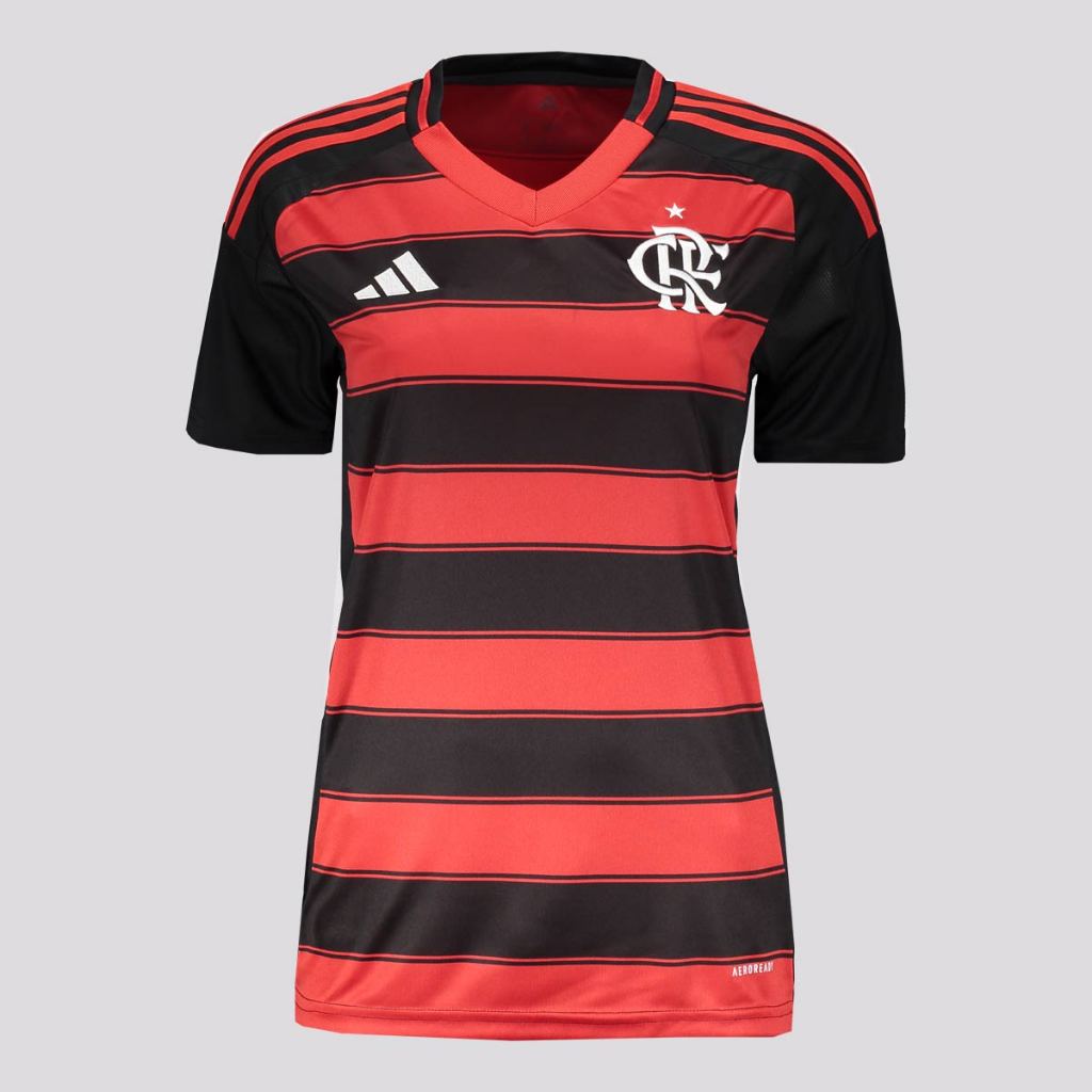 Camisa Adidas Flamengo I 2025 Feminina