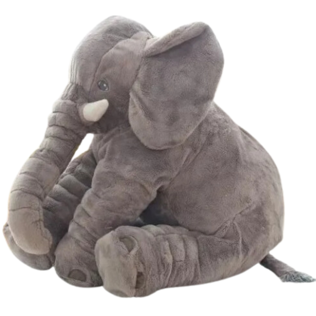Almofada Elefante Pelúcia 90cm Gigante Soft Travesseiro Antialérgico Médio 60cm
