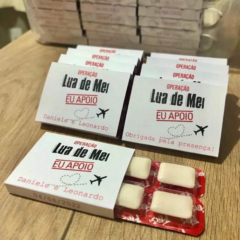 Kit 50un - Embalagem Lua de mel | Shopee Brasil