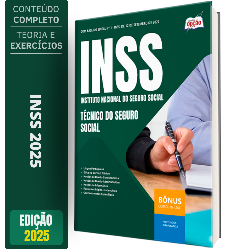 Apostila Concurso INSS 2025 - Técnico do Seguro Social | Shopee Brasil