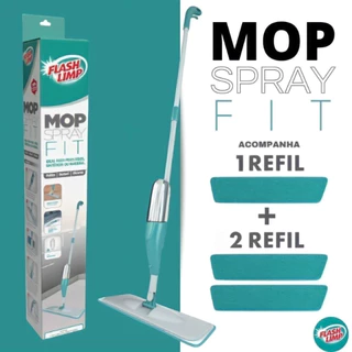 Vassoura Rodo Magico Mop Spray De Limpeza Esfregão + 3 Refis