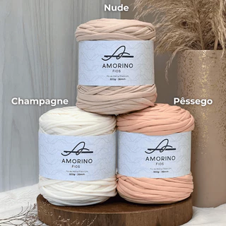 Fio de Malha Premium Amorino Fios - 36mm - Cores Claras em Oferta na Shopee