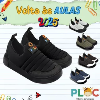 Tênis Ploc Street Menino *Edição Sola Preta* - Volta às aulas; em Oferta na Shopee