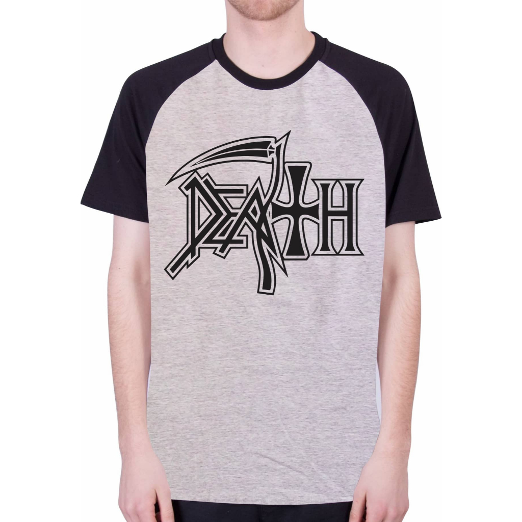 Camisas Raglan Bandas Death Rock - Death - 100% Algodão | Shopee Brasil