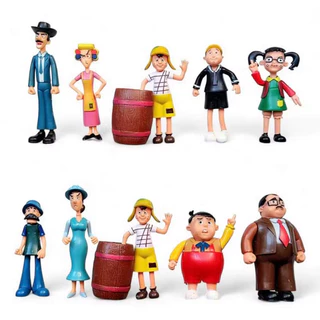 Turma do Chaves Kit  com 10 personagem em Oferta na Shopee