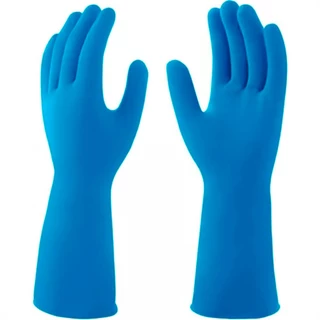 Kit Com 10 Luva Azul Antiderrapante XG Mucambo em Oferta na Shopee