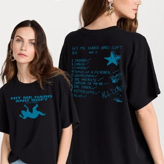 Camiseta Unissex Billie Eilish Hit Me Hard And Soft