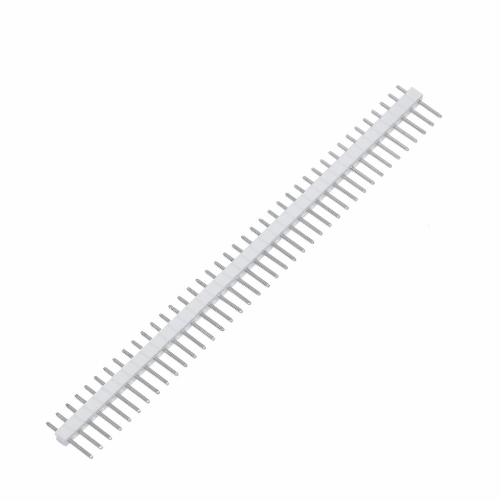 5 Conector Barra De Pinos Macho Arduino 180º Branco | Shopee Brasil