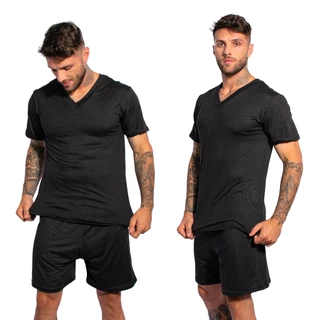 Kit 2 Pijamas Lisos Masculino Manga Curta Short Linha Noite Suede Adulto Verão em Oferta na Shopee