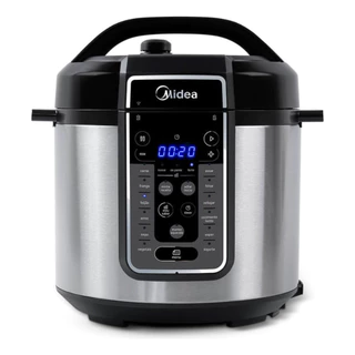 Panela De Pressão Elétrica Midea 6L 1000w Mastersteam Inox 127V
